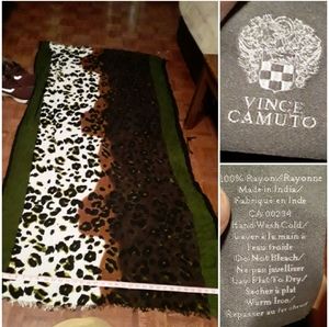 Vince Camuto Huge 4 Color Leopard Print Scarf/Wrap